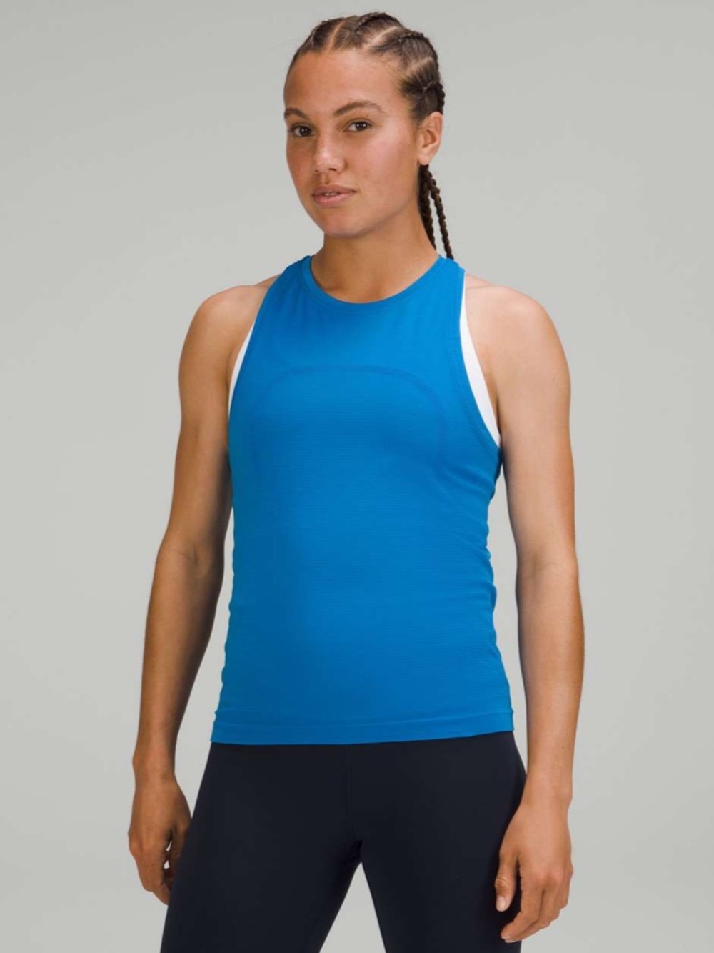 ululemon Swiftly Tech High-Neck Tank Top 2.0 *Race Length Poolside Size 6 Small